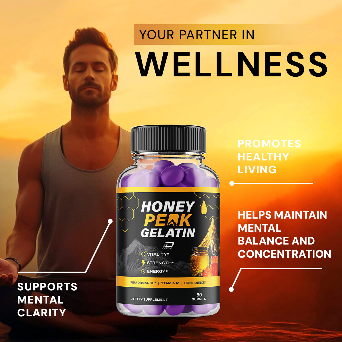 Honey Peak Gelatin Gummies