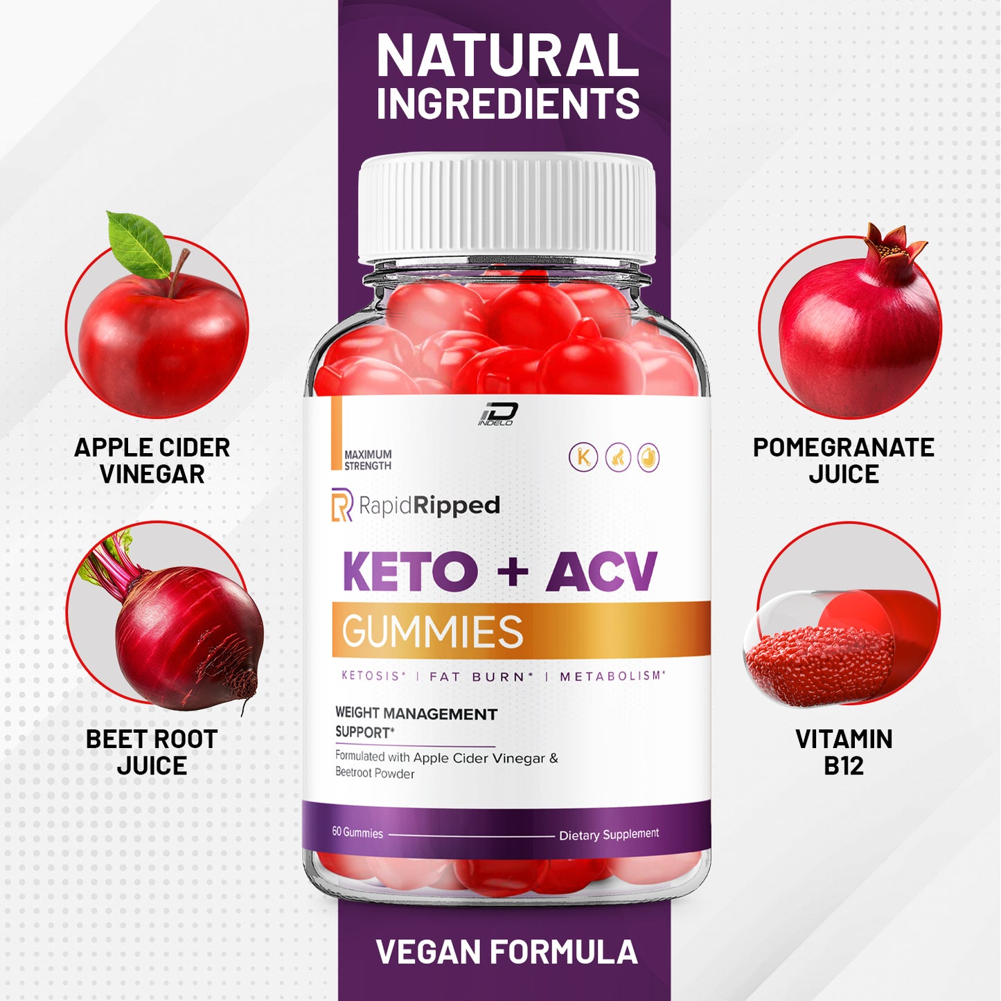 Rapid Ripped Keto ACV Gummies