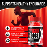 Vigor Boost Max Strength Gummies – Apple Flavored – Vitamin B12 Supplement For Men – 2 Pack